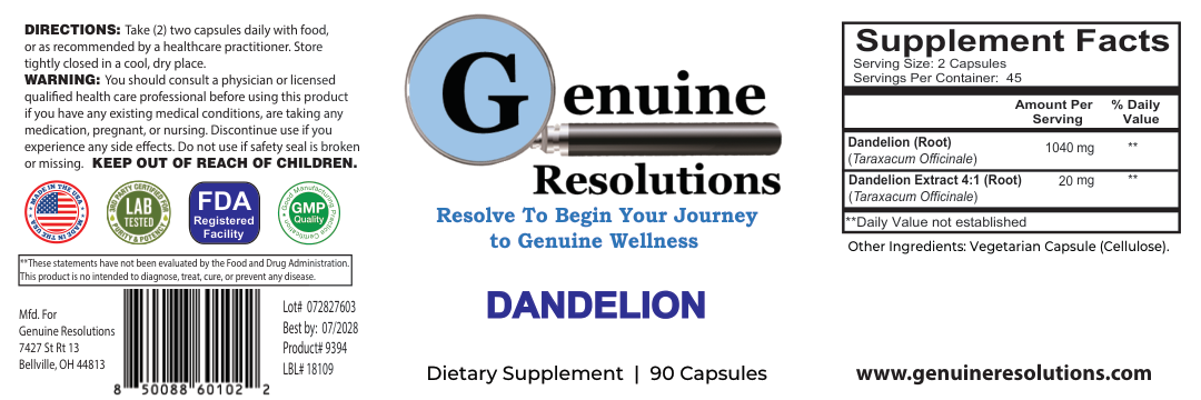 Dandelion - 90ct
